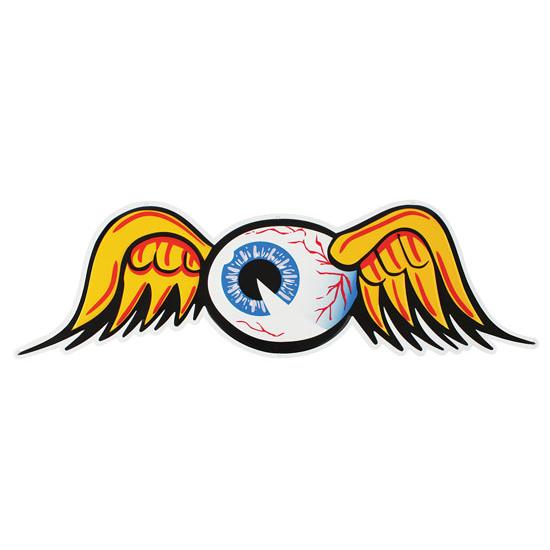 Flying Eyeball Embossed Aluminum Sign
