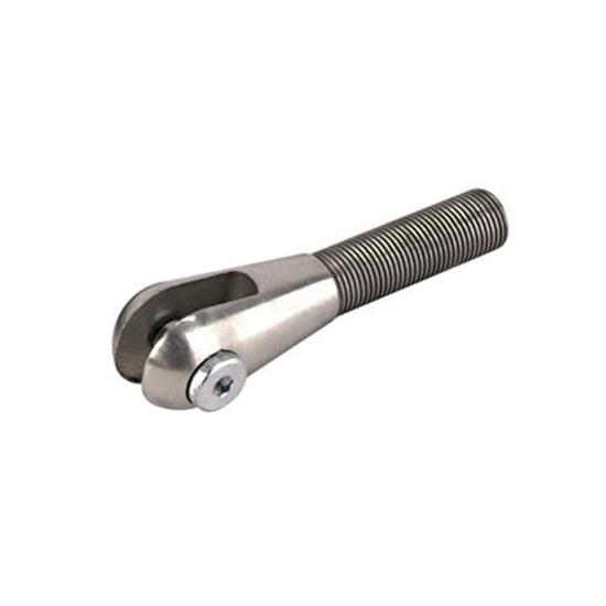 Stainless Steel Smoothie Clevis, 5/8 RH Thread, 3/8 Slot & Hole