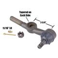 Plain Finish Cross Steering Tie Rod End, 11/16-18 LH Threads