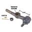 Plain Finish Cross Steering Tie Rod End, 11/16-18 LH Threads Plain Finish Cross Steering Tie Rod End, 11/16-18 LH Threads
