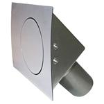 Hagan Street Rods 45 VQ 45 Degree Curve Series LH Hinge Oval Fuel Door