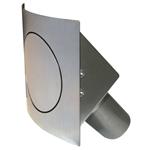 Hagan Street Rods 45 OVC 45 Deg. Curve Series LH Hinge Oval Fuel Door