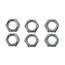 1/2 Inch-20 Fine Thread Nylock Half Nuts, 6 Pack 1/2 Inch-20 Fine Thread Nylock Half Nuts, 6 Pack