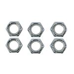 1/2 Inch-20 Fine Thread Nylock Half Nuts, 6 Pack