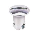 Steel Oval Head Quarter Turn Fasteners, .550 Inch Grip, Pack/10