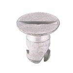 Steel Flush Mount Quarter Turn Fasteners, .650 Inch Grip, Pack/10