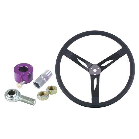 Steel Dish Steering Wheel Combo - 15 Inch Steel Dish Steering Wheel Combo - 15 Inch