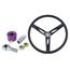 Steel Dish Steering Wheel Combo - 15 Inch Steel Dish Steering Wheel Combo - 15 Inch