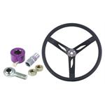 Steel Dish Steering Wheel Combo - 15 Inch