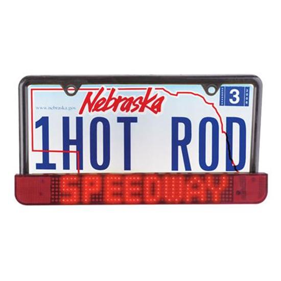 LED Scrolling License Plate Frames