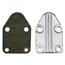 Small Block Chevy Chrome Finned Aluminum Fuel Pump Block Off Plate Small Block Chevy Chrome Finned Aluminum Fuel Pump Block Off Plate