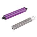 Purple 10 Inch Aluminum Fuel Filter, Stainless Element