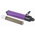 Purple Fuel Filter with Shut-Off, 10 Inch, -12 AN