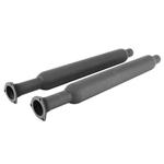 Seamless Glasspack Header Muffler, 3 Inch In, 2 Inch Out