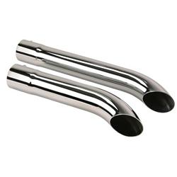 Slip-Over Extension Pipes w/ Mufflers, AHC, 3-1/2 x 26 Inch
