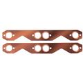 Small Block Chevy Copper Exhaust Gasket, Round Port