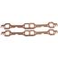 Small Block Chevy Copper Exhaust Gasket - D-Port Heads Small Block Chevy Copper Exhaust Gasket - D-Port Heads
