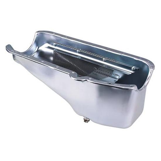 Champ Pans CP40 1957-79 S/B Chevy Stock Appearing Oil Pan, LH Dipstick Champ Pans CP40 1957-79 S/B Chevy Stock Appearing Oil Pan, LH Dipstick
