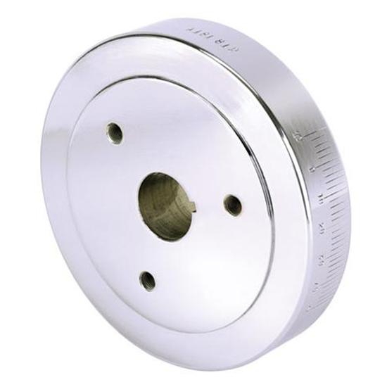 Speedway Chrome SB Chevy 400 Fluid Crank Damper, 7-1/4 Inch