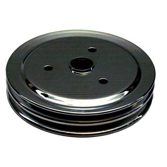 1955-68 Small Block Chevy Double Groove Lower Pulley, Short Water Pump 1955-68 Small Block Chevy Double Groove Lower Pulley, Short Water Pump