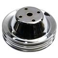 1969-85 Small Block Chevy Double Groove Upper Pulley, Long Water Pump
