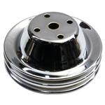 1969-85 Small Block Chevy Double Groove Upper Pulley, Long Water Pump