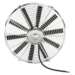 Chrome Straight Blade Electric Fan