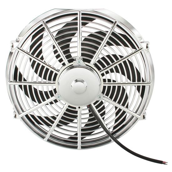 Chrome Curved Blade Electric Fan