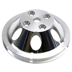1969-1985 Small Block Chevy Aluminum Single Upper Pulley, Long Pump