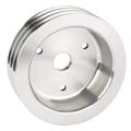 Small Block Chevy Aluminum Triple Lower Pulley, Short Pump