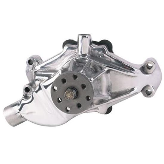 Speedway Small Block Chevy Short Aluminum Water Pump, Polished