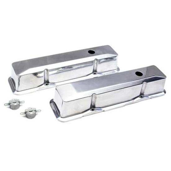 Small Block Chevy Polished Aluminum Tall Valve Covers