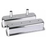 Small Block Chevy Tall Aluminum Centerbolt Valve Covers, Polished