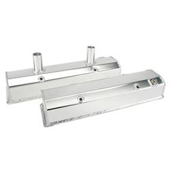 Small Block Chevy Fabricated Valve Covers w/ Breather Tubes
