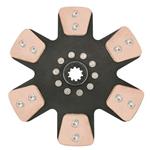 Ace Mfg. 10-1/2 Inch Metallic Clutch Disc, Solid Hub, 1-1/8 Inch 10-Spline