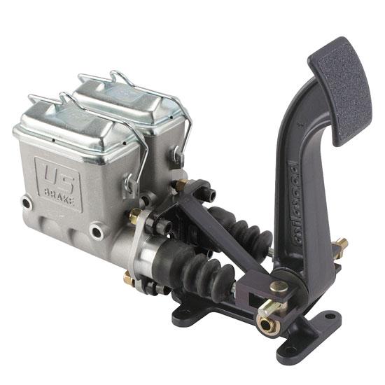 US Brake Dual Master Cylinder Floor Mount Pedal US Brake Dual Master Cylinder Floor Mount Pedal