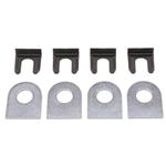 Brake Line Mount Tabs with Clips - Pack of 4