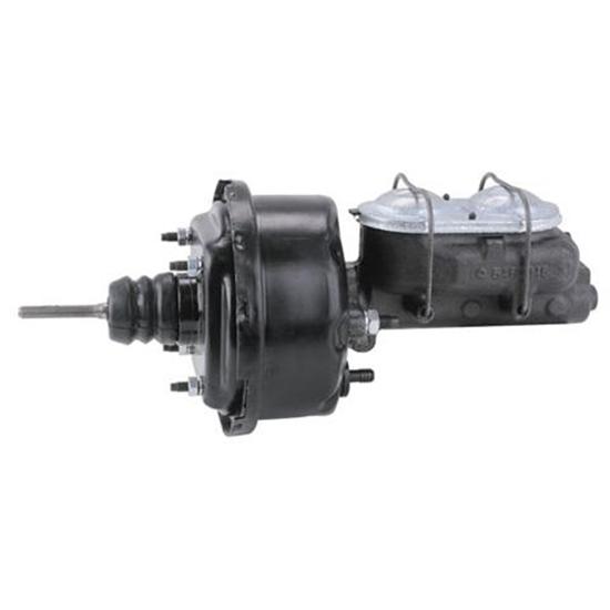 Single 7 Inch Brake Booster Master Cylinder Combo, 1-1/8 Inch Bore