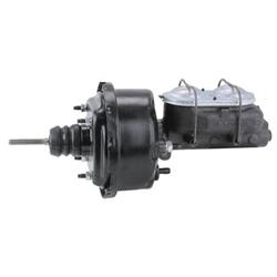 Single 7 Inch Brake Booster Master Cylinder Combo, 1-1/8 Inch Bore