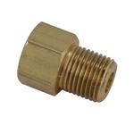 Straight 7/16 Inch-24 IF Female to 1/8 Inch NPT Male Adapter