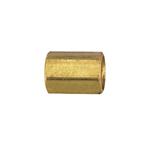 IFF Brass Union Coupler, 3/8 Inch-24 IFF to 3/8 Inch-24