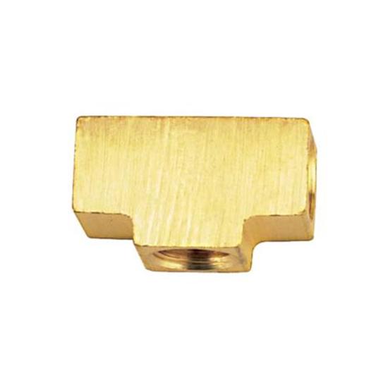 3/8 Inch-24 IFF Each Port, Plain Adapter Tee 3/8 Inch-24 IFF Each Port, Plain Adapter Tee