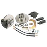 Front Disc Brake Kit, GM Mid-size to 1949-54 Chevy Spindle, 5 on 4-1/2