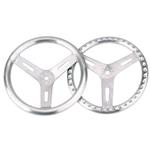 15 Inch Pro-Grip Aluminum Steering Wheel, Flat