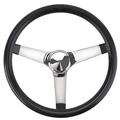 Speedway Classic Solid Spoke 13 Inch Black Steering Wheel - No Holes