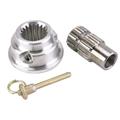 Pin-Style Quick Release Aluminum Steering Wheel Hub, 5/8 Inch Steel Shaft