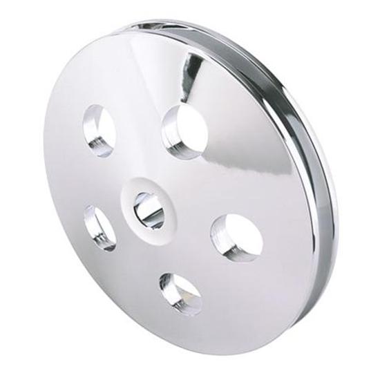 Single Groove Power Steering Pump Pulley, Machined Aluminum