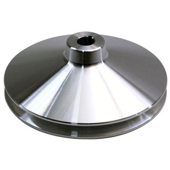 Single Groove Power Steering Pump Pulley, Billet Aluminum, Short Pump