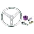 Pro Grip Flat Wheel Steering Wheel Combo - 15 Inch