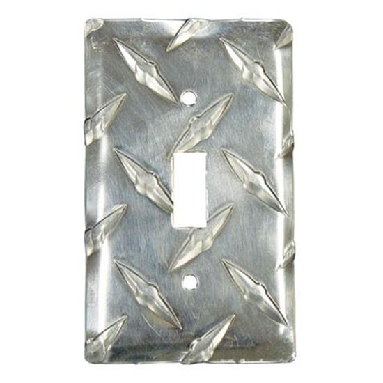 Diamond Plate Single Switch Cover Diamond Plate Single Switch Cover